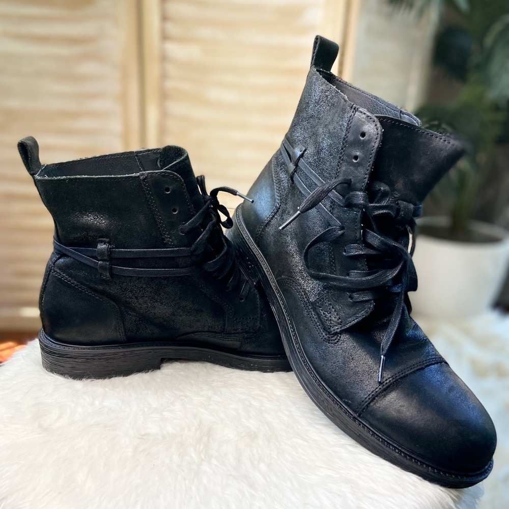 Harley-Davidson Black Leather Boots-Cambridge